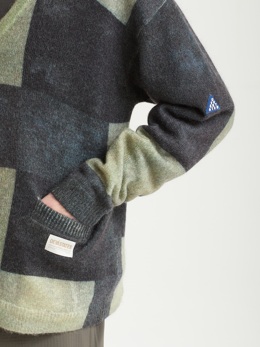 Мужской Кардиган Mohair - Checkers