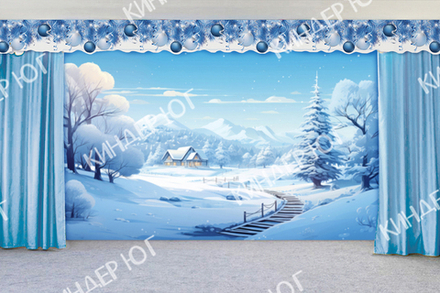 Занавес "Зима" арт. з200-2