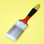 Кисть плоская 2" 50мм, искусственная мягкая щетина, деревянная лакированная ручка