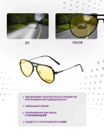 Оправа для очков с магнитными накладками 4в1