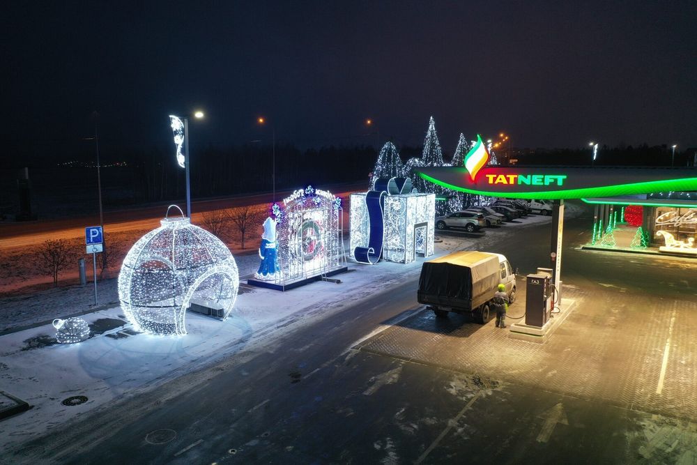 Светодиодный шар "Белая зима"