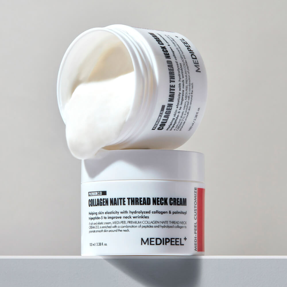 Лифтинг-крем для шеи с пептидами и коллагеном Medi-Peel Premium Collagen Naite Thread Neck Cream 2.0
