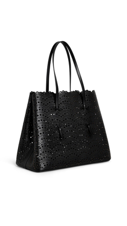 ALAÏA СУМКА MINA 37 ИЗ ТЕЛЯЧЬЕЙ КОЖИ, ЧЕРНЫЙ