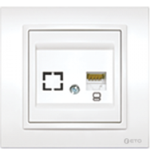 ZERA Розетка комп+телефон бел 700 0200 232 EGP