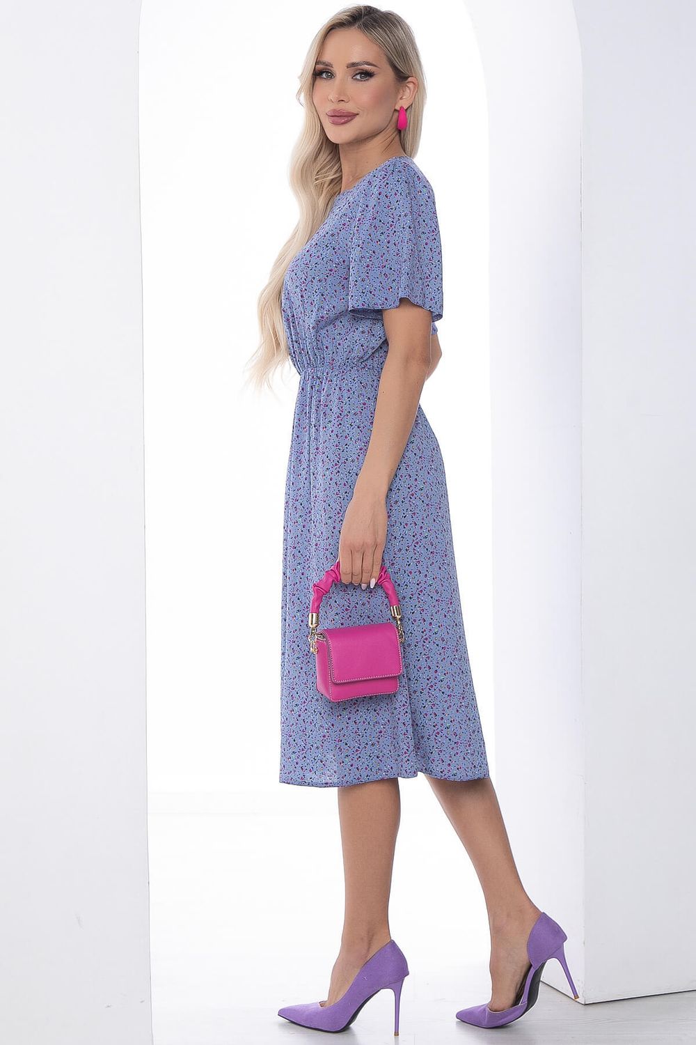 Платье Элегантное синее П10090 LT Collection