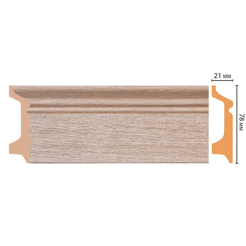Плинтус Decomaster D122 D122-72 ДМ