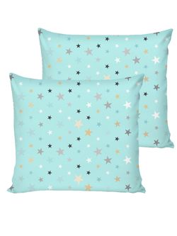 Наволочка комплект 2шт бязь Сказка "Звезды (мята)" 70x70 см на молнии
