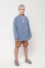 Джемпер для мальчика Баунти-2 Виотекс СЕРО-ГОЛУБОЙ