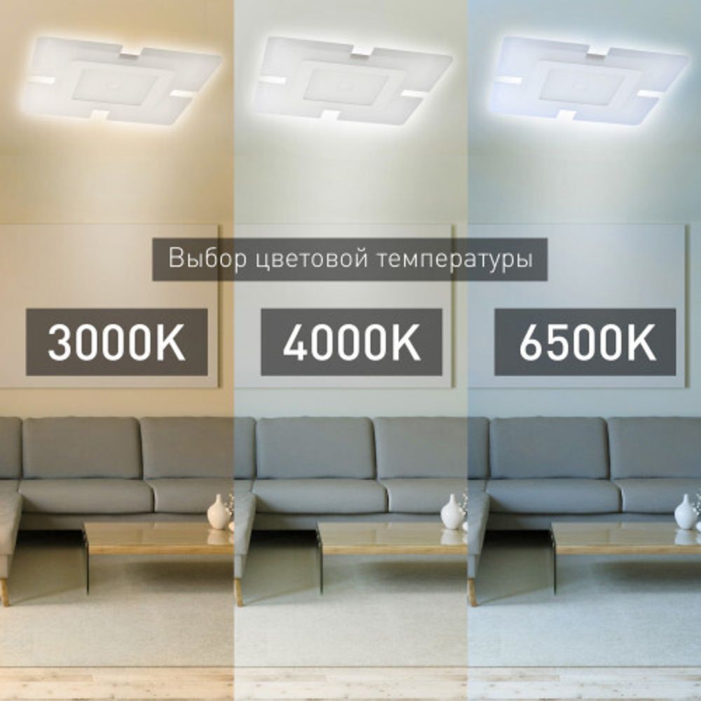 Светильник потолочный светодиодный ЭРА GEO с ДУ SPB-6 GEO-1 RC 60 60Вт 3000-6500К