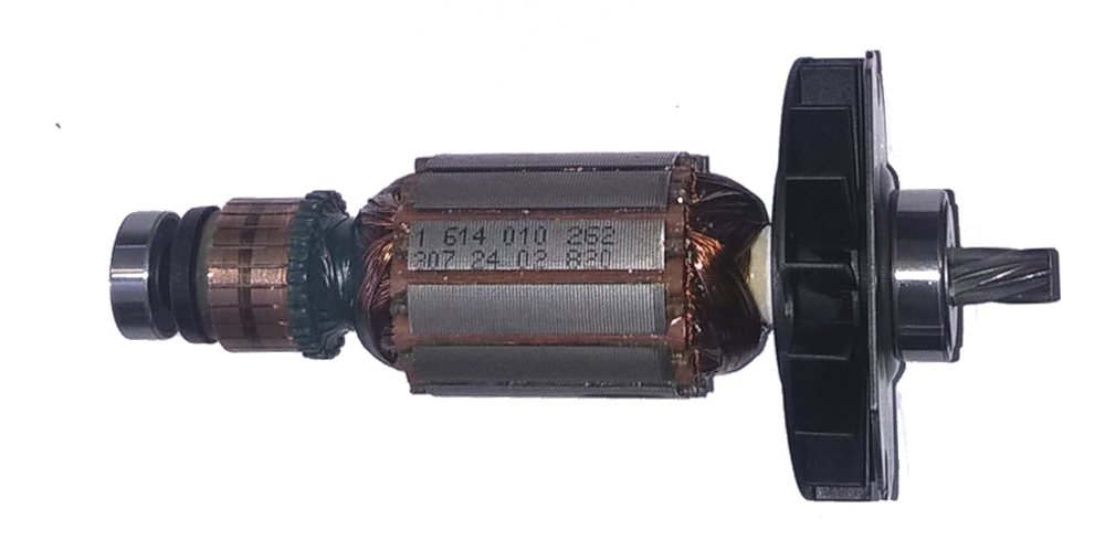 Якорь перфоратор Bosch GBH 2-28 (7-зуб левый, D:9/35/22.5/7-мм, L:138-мм, а: 1614010262) [AEZ]