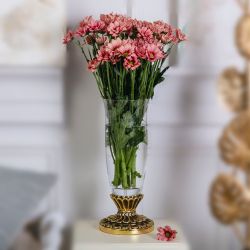 Ваза для цветов Классика с чашей Аура Бронза