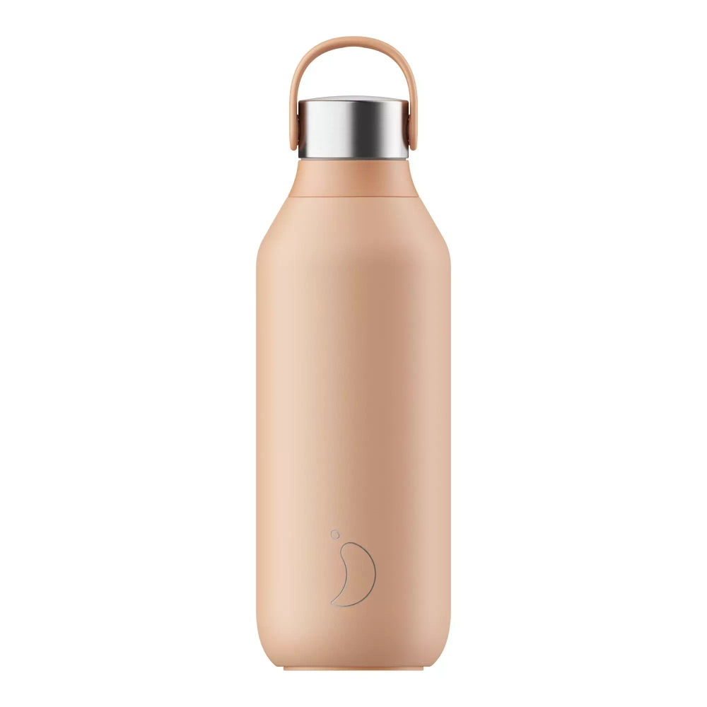 Chilly's Bottles - Термобутылка Series 2 500 мл персикового цвета / артикул   B500S2PORG  / GTIN 5056243503094