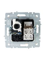 BRITE Розетка двойная RJ11+RJ45 кат.5E РК/Т12-БрКр бежевый IEK