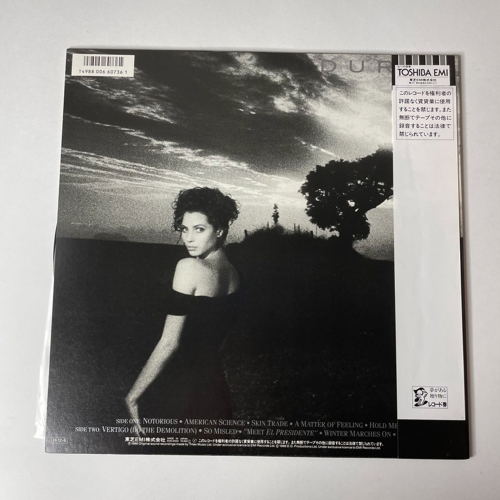 Винтажная виниловая пластинка LP Duran Duran Notorious (Japan 1986) (Obi) Skin Trade