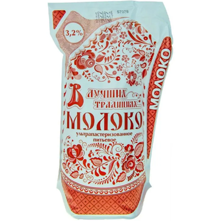 Молоко Лучших традициях 3,2 % 900 мл тфа