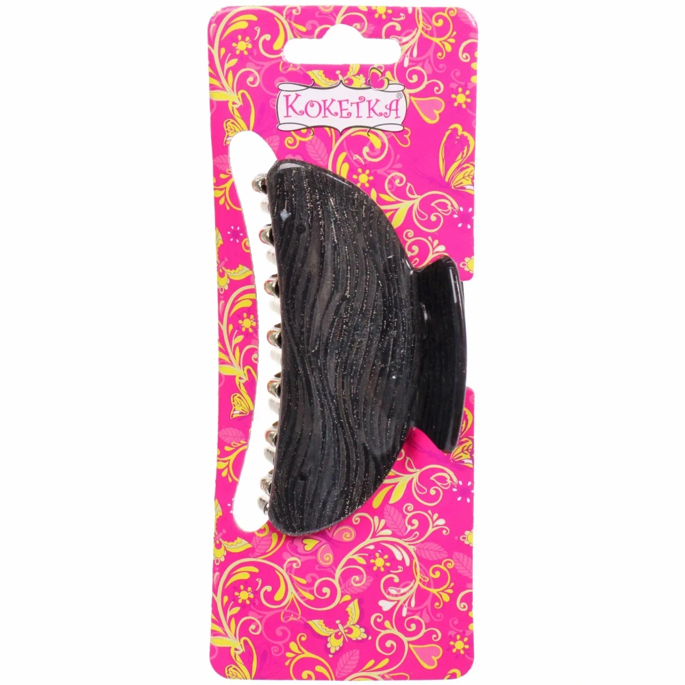 Заколка-краб для волос « ЭЙФОРИЯ», эва, микс 6 цветов, 8см (блистер Кокетка)