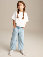 Джинсы для девочки Next E29-128, Голубой, Белый