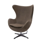 Кресло Bradex Home EGG STYLE CHAIR латте, искусственная замша FR 0647