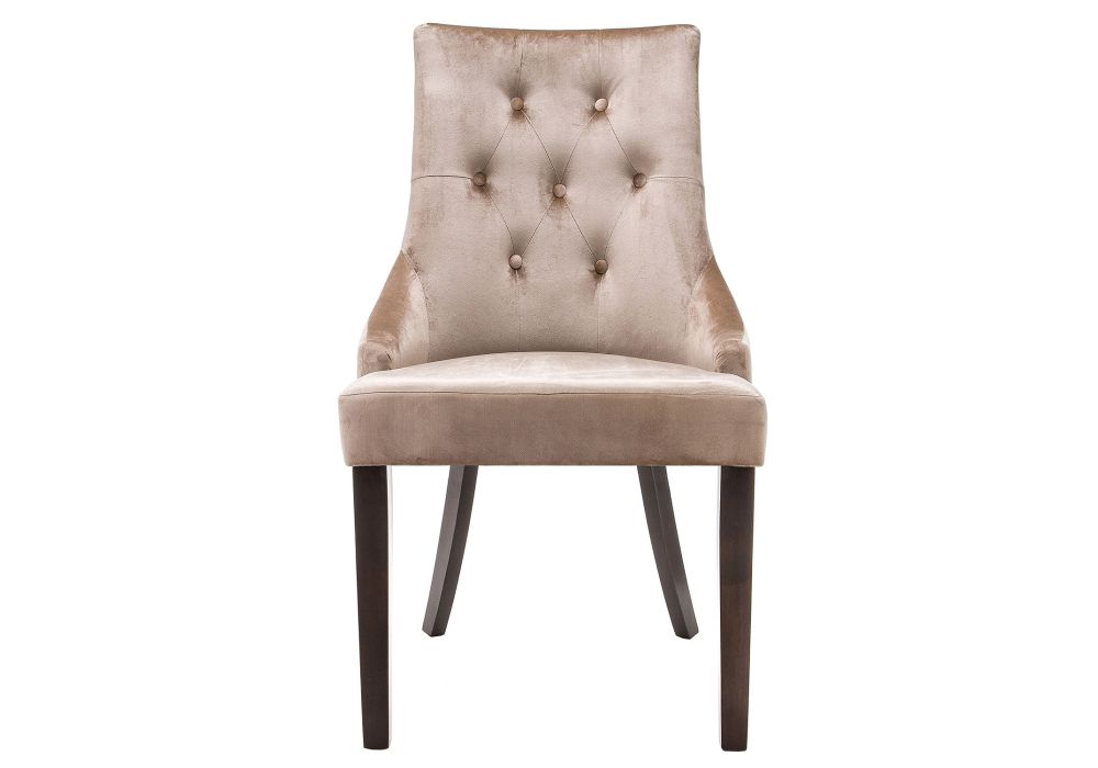 Стул Elegance dark walnut / fabric beige