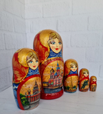 Матрёшка "Виды города" 5мест