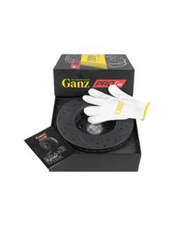 Диск тормозной передний перфорированный PRO-LINE с покрытием комплект KIA SPECTRA/SHUMA/SEPHIA II 1.6L 01-04 /VENT.D=257 GANZ GIJ10040S