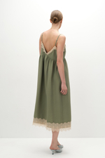 Платье комбинация с кружевом