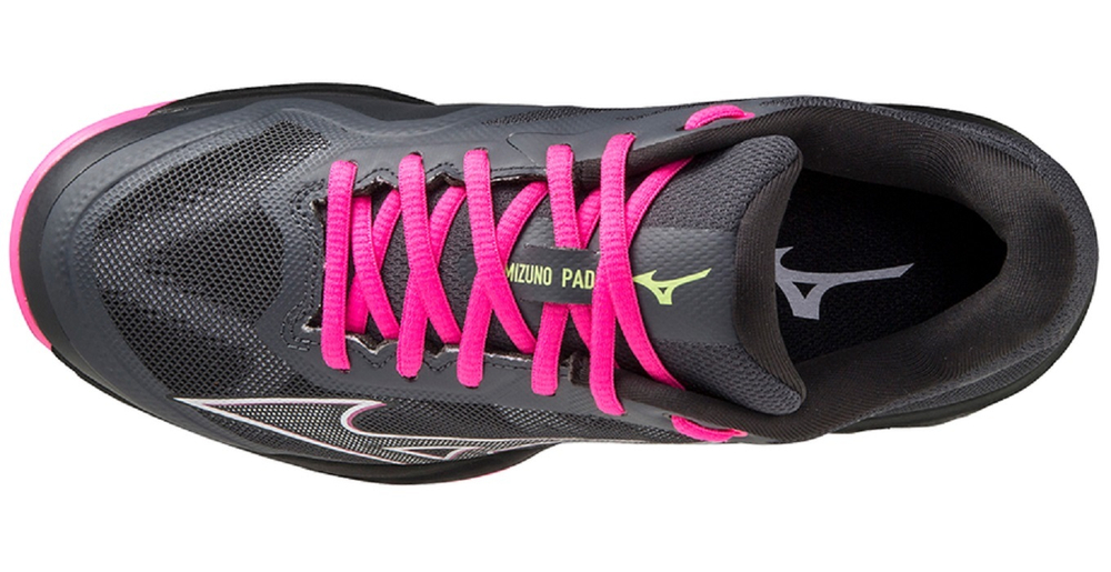 Женские  кросовки для Padel Mizuno Wave Exceed Light Padel - ebony/pinkglo/neolime