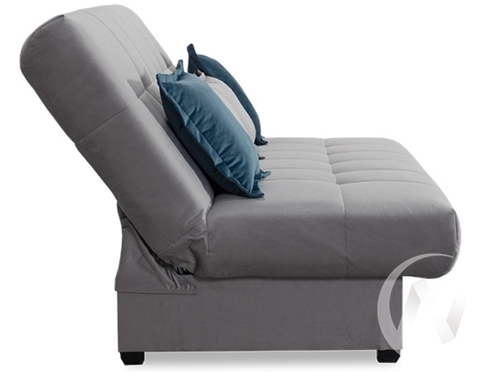 Диван прямой Аккорд (БД) GROUND 05 (серый)/GROUND 08 (темно-синий)