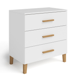 Комод, 88х77х101, Чек, пеленальный, с ящиками, для одежды и игрушек, белый, Dipriz