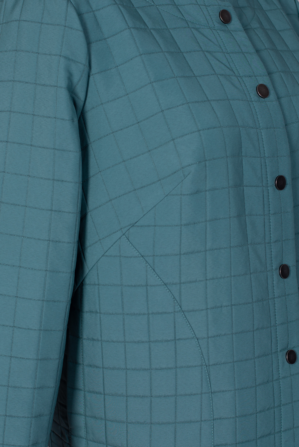 Жакет женский 4446ВП, Бирюз.клетка #485БКл044446ВП