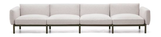 Sorells 4-местный модульный садовый диван из алюминия с зеленой отделкой Испания La Forma