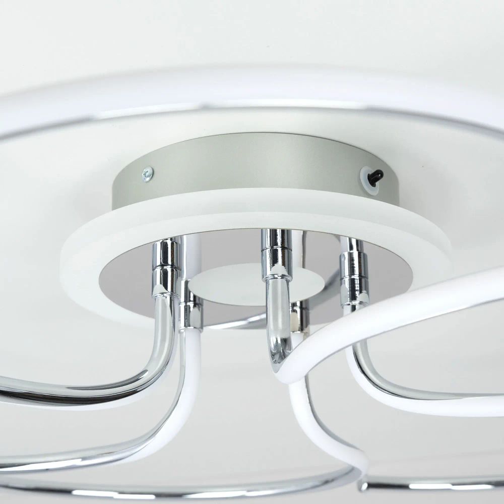 Citilux Джемини CL229251E LED RGB Люстра с пультом Хром