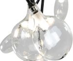 Люстра Ветта черный (прозрачные плафоны) d72 h182 G4 45*2W (Led лампы в комплекте, 4000K)