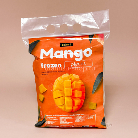 Манго свежезамороженное кубики 1*1 см Esoro, 1 кг