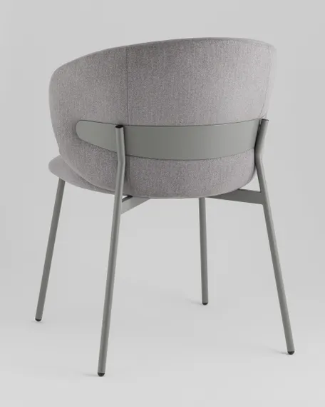 Стул Blaze, серый велюр, серые ножки