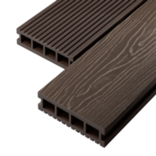 Террасная доска Decking Urban 150х24х3000 0,45м2 венге (Темный Орех)