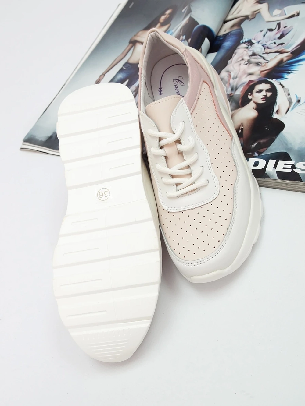 Кроссовки женские летние натуральная кожа