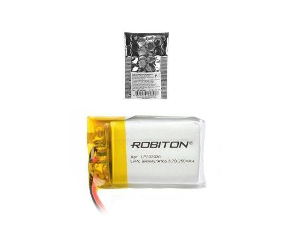 Аккумулятор LI-pol LP502030 3.7V 250mAh с защитой