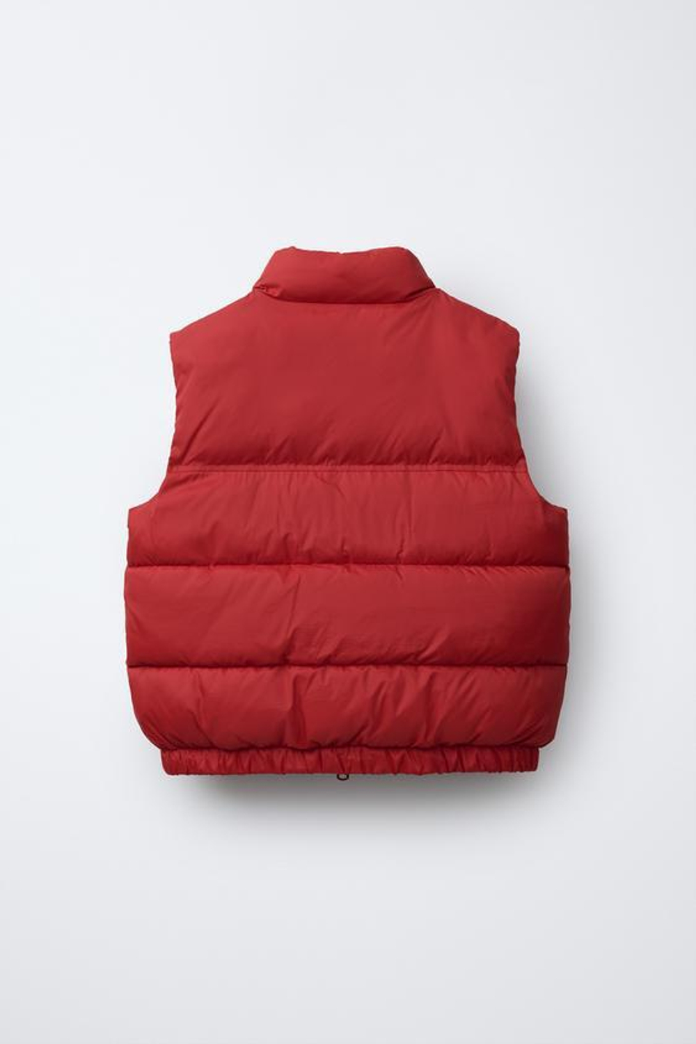 ZARA СТЕГАНЫЙ ЖИЛЕТ, КРАСНЫЙ