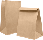 Крафт - пакет "на вынос" В, 180*120*290мм, прямоугольное дно, 1000шт/кор