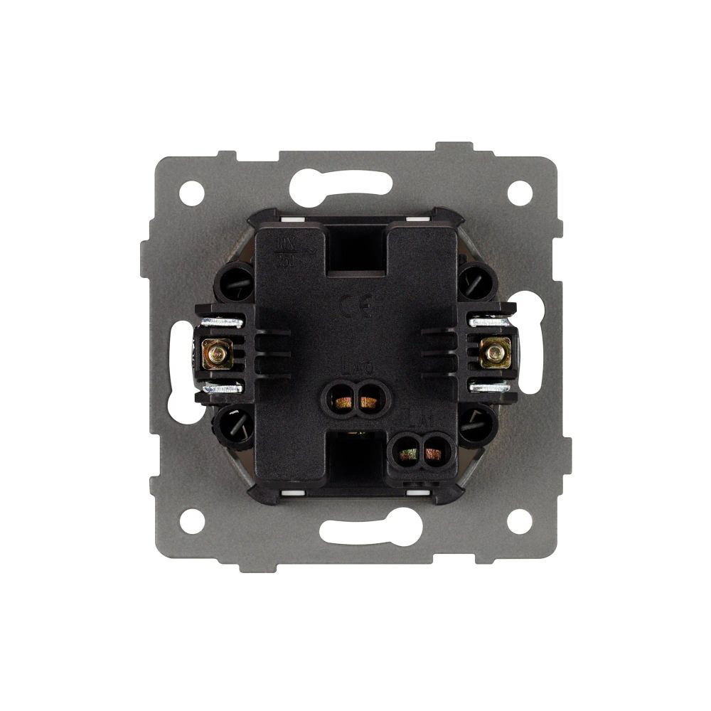 Механизм выключателя одноклавишный самовозвратный SWT-MKR1-PL-WH-V (250V, 10A) (Arlight, -) 049879
