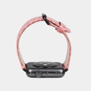 Ремешок для Apple Watch 44/45/46 mm  из кожи аллигатора, цвета бледно-розовый лак