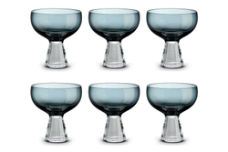 Набор креманок 6шт 350мл Pozzi Milano 1876 Fun Classy темно-синий