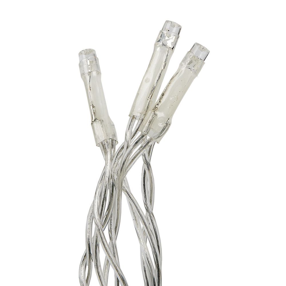 ULD-B6006-080-STK WHITE IP44 Бахрома светодиодная со статическим свечением. 6м. Соединяемая. 80 светодиодов. Белый свет. Провод прозрачный. ТМ Uniel