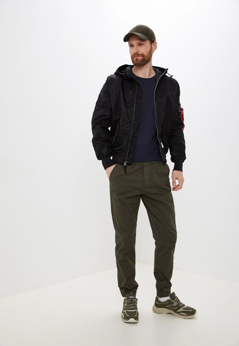 Куртка Бомбер L-2B Hooded GEN II (черная - black)