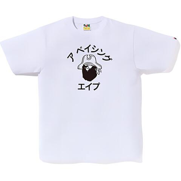A Bathing Ape Katakana Pirate College Tee