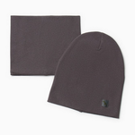Комплект для мальчика (снуд и шапка), цвет тёмно-серый, р. 46/ 9931334 HOH LOON