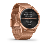 Часы c трекером активности GARMIN Vivomove Luxe розовое золото PVD 18K с ремешком "миланская петля" 010-02241-24