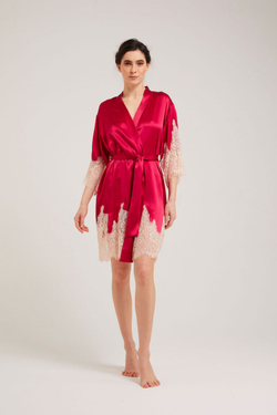 Халат Vivis Lauren berry-bullet малиновый