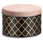 Банка жестяная Classico Nero для сыпучих продуктов, 1,1 л, круглая, с крышкой